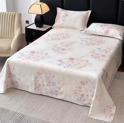 100% Cotton Bed Sheet Set Spring/Summer Premium 3-Piece Set