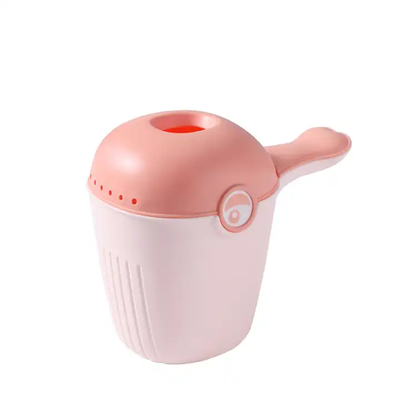 Baby Child Product Pink Shower Watering Bath Shampoo Rinse Cup