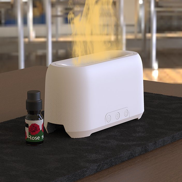 Hy Private Label Flame Humidifier Humidificador for Bedroom Diffuseur De Senteur Humidificateur Diffuser