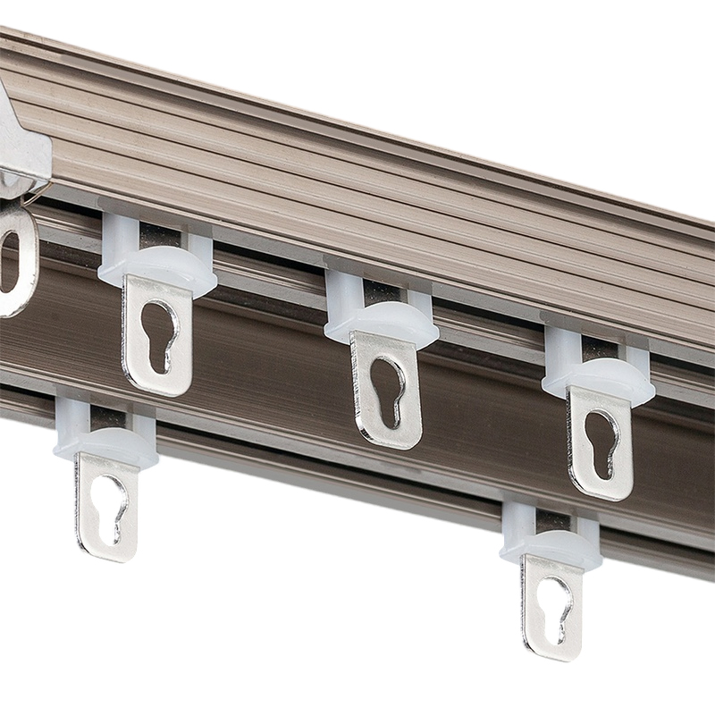 Manufacture Custom Size Ceiling Aluminium Alloy Double Layer Curtain Track Rail