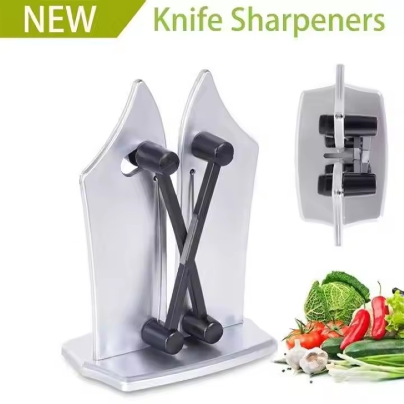 Kitchen Knife Sharpener Elastic Spring Non-Slip Base Grinder Sharpener Wbb29981