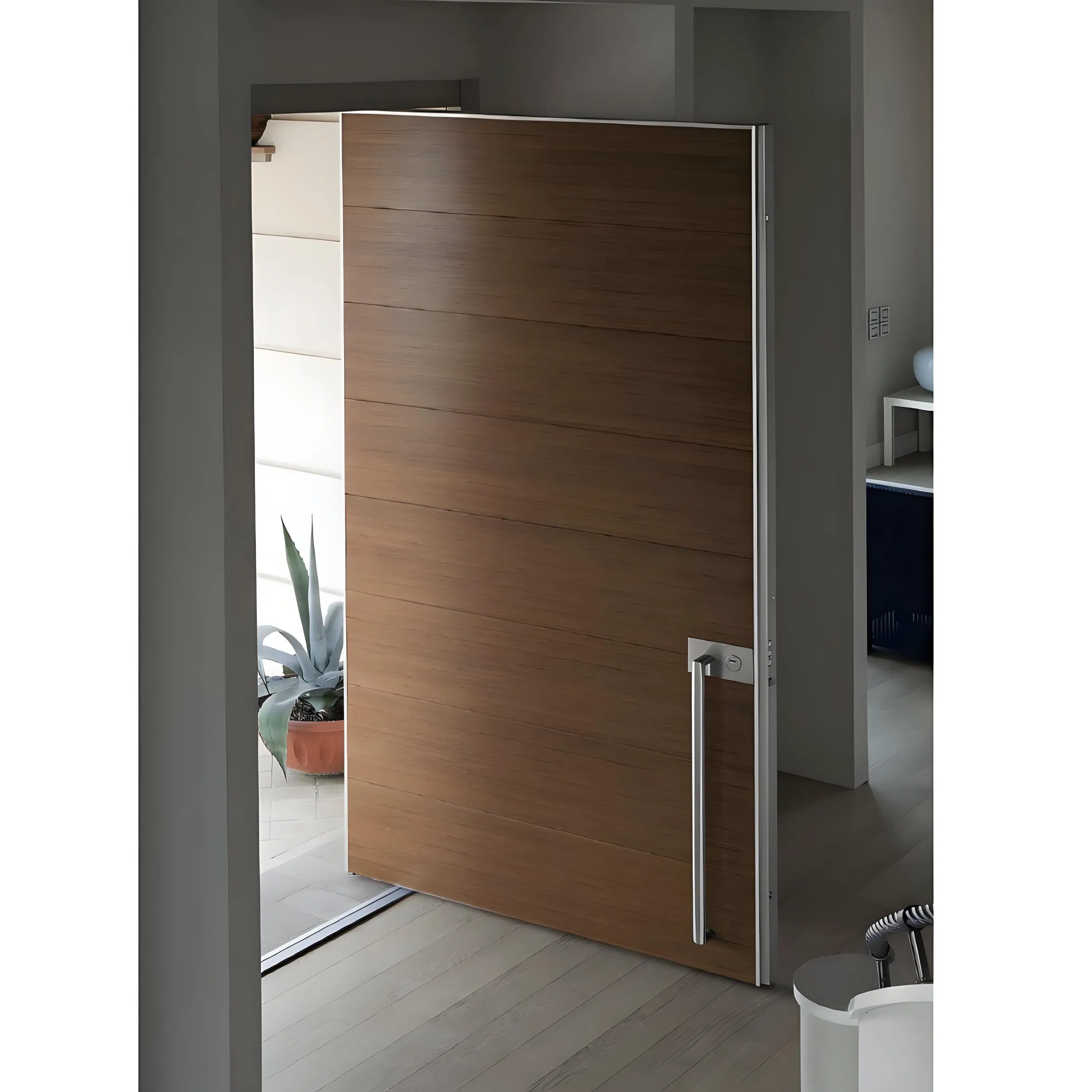 Heavy Duty Solid Wood Security Door for Exterior Use