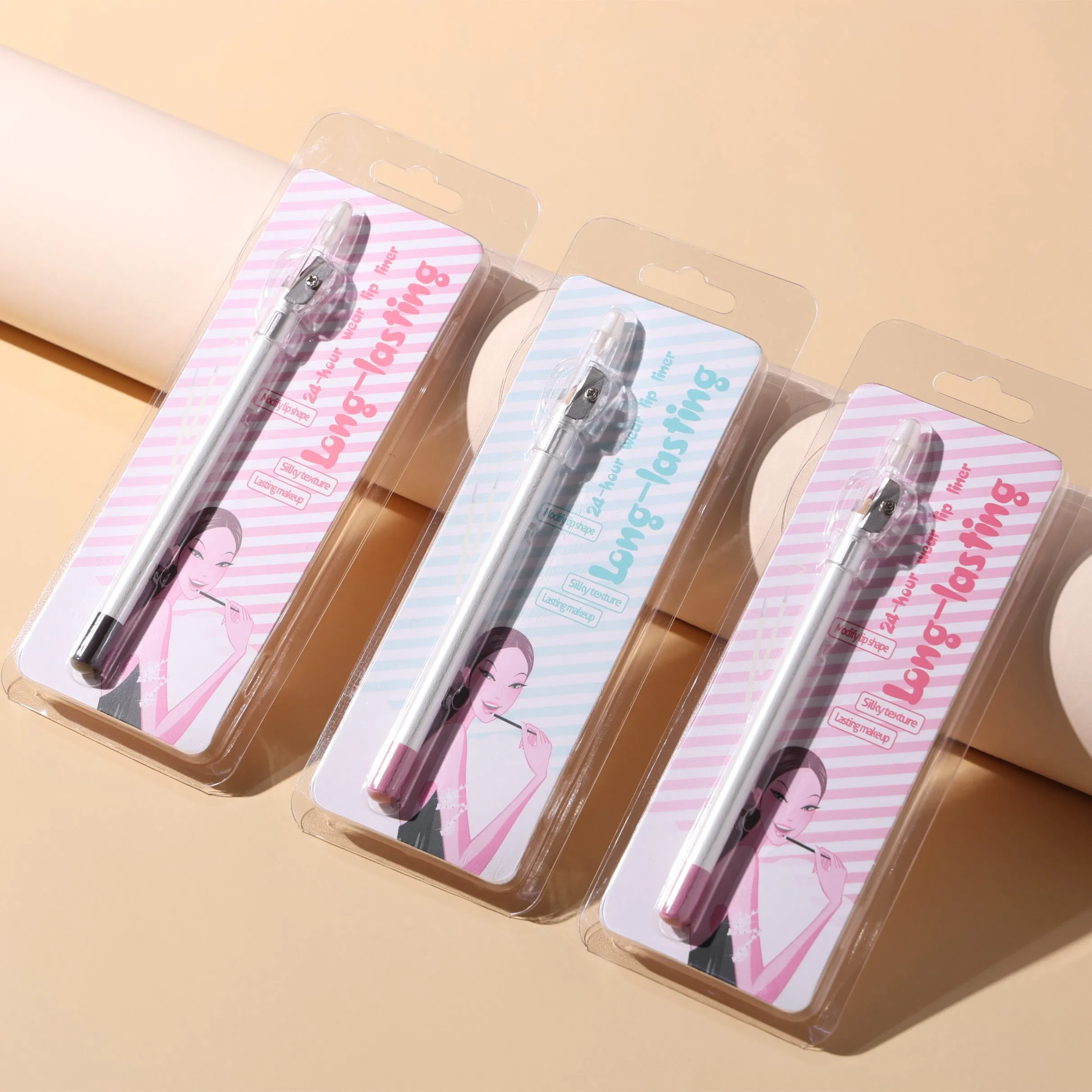 Wholesale Customized Waterproof 21 Colors Makeup Private Label Lipliner Pencil