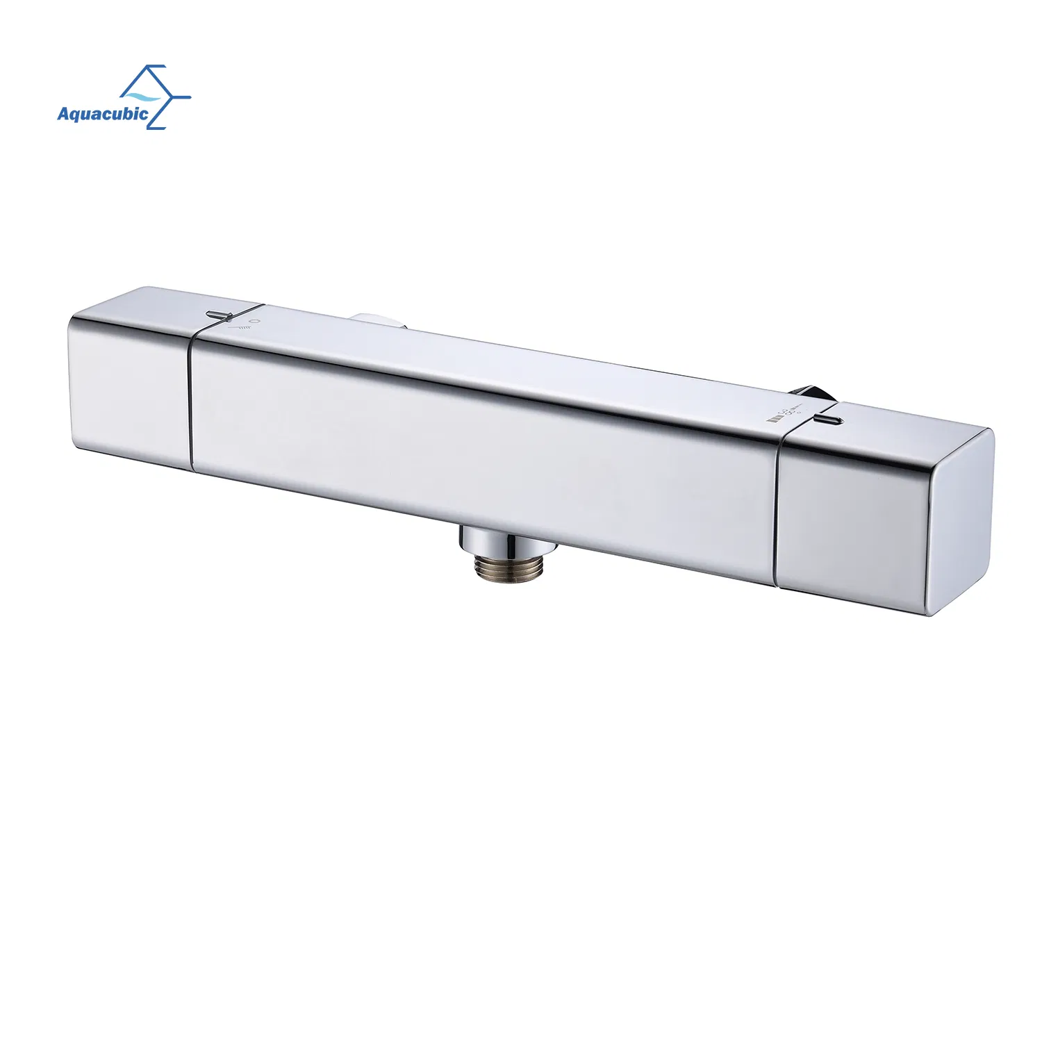 Simply Bathroom Chrome Shower Mixing Valve Wall Mounted Brass Bath 38 Degree Thermostatic Shower Mixer Tap
