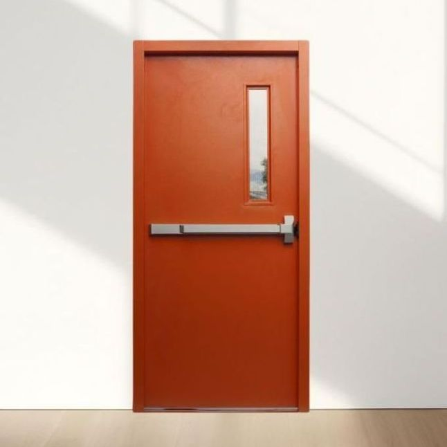 European Standard Commercial Fireproof Steel Fire Rated Metal Doors