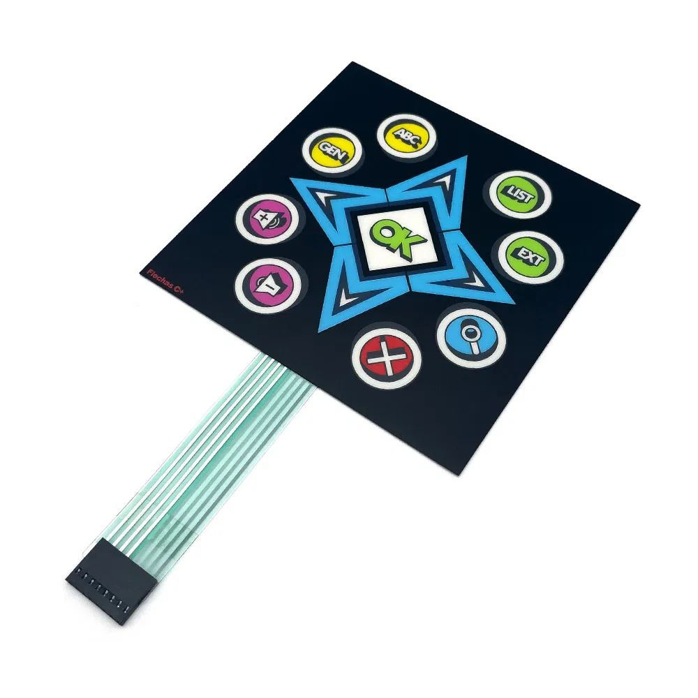 Custom Adhesive Membrane Switch for Entertainment Electronics User Interface Control