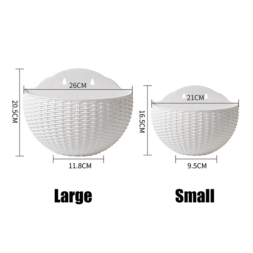 Горшок настенный для цветов ротанг
