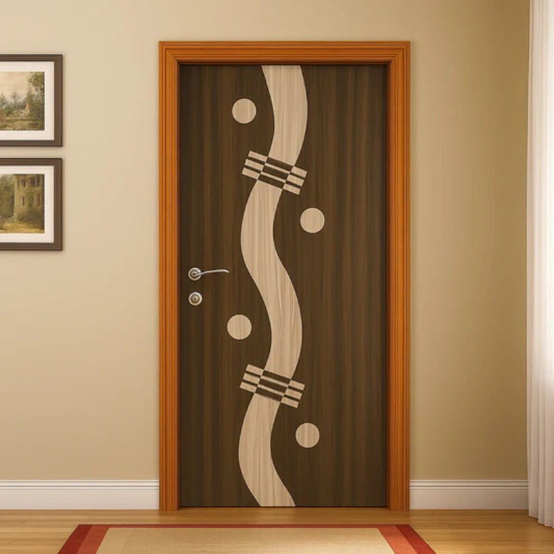 Fashionable Solid Wood Door with Unique Customized Sizes