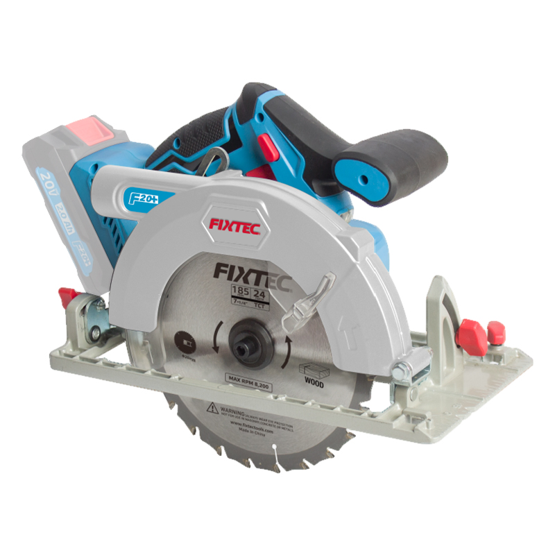 Fixtec Professional Power Tool 20V Electric Brushless Circular Saw 185mm Cordless Battery Powered Handheld Circular Saw