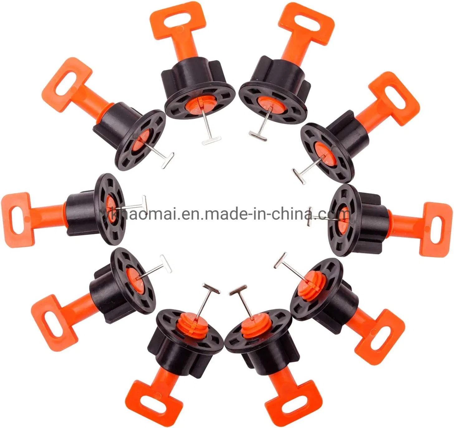 Factory Direct Tile Leveling System Kit, 50 PCS Tile Leveler Spacers Replaceable Steel Pins Ceramic Tile Installation Tool for Walls Flooring