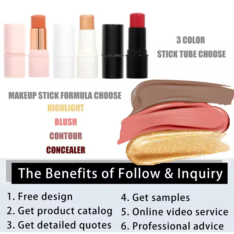 Oil-Control Foundation Stick with Built-in Concealer - Long-Lasting Matte Formula for Oily Skin