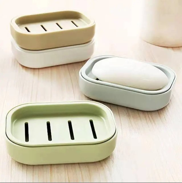 Draining Soap Dish, Creative Bathroom Handcrafted Soap Holder, Plastic Soap Tray