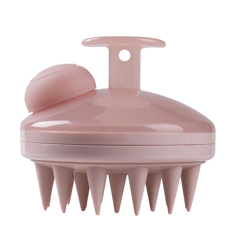 Silicone Flow Hair Brush Round Custom Logo Hair Scrub Scalp Massager Silicone Shampoo Wash Brush