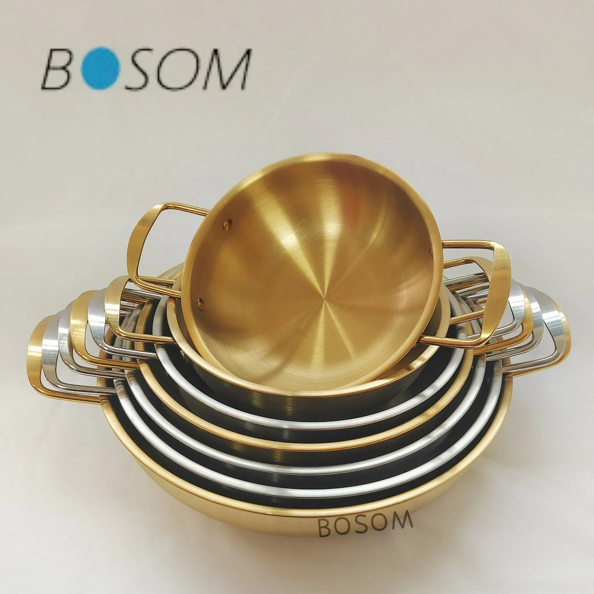 Stainless Steel Korean Style Cookware High Quality Seafood Pot with Handle