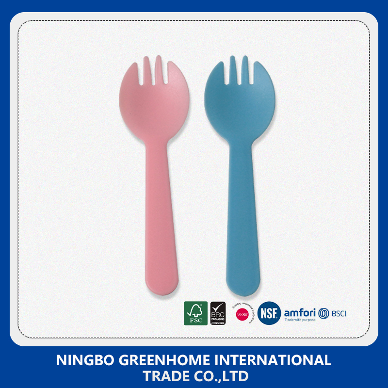 Colorful Disposable Cutlery Plastic Cake Spork with Customzied Logo Printing