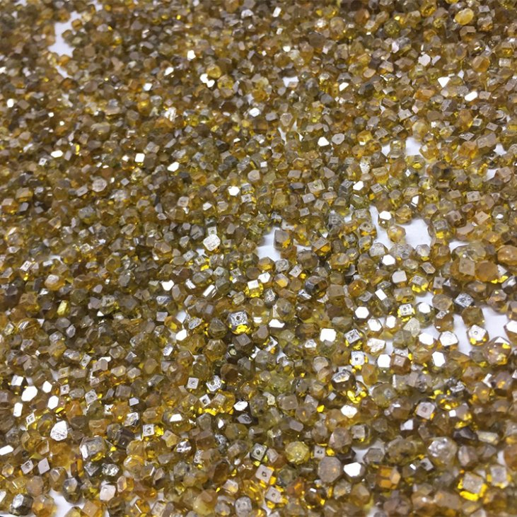 Промышленный синтетический алмаз CVD HPHT желтый