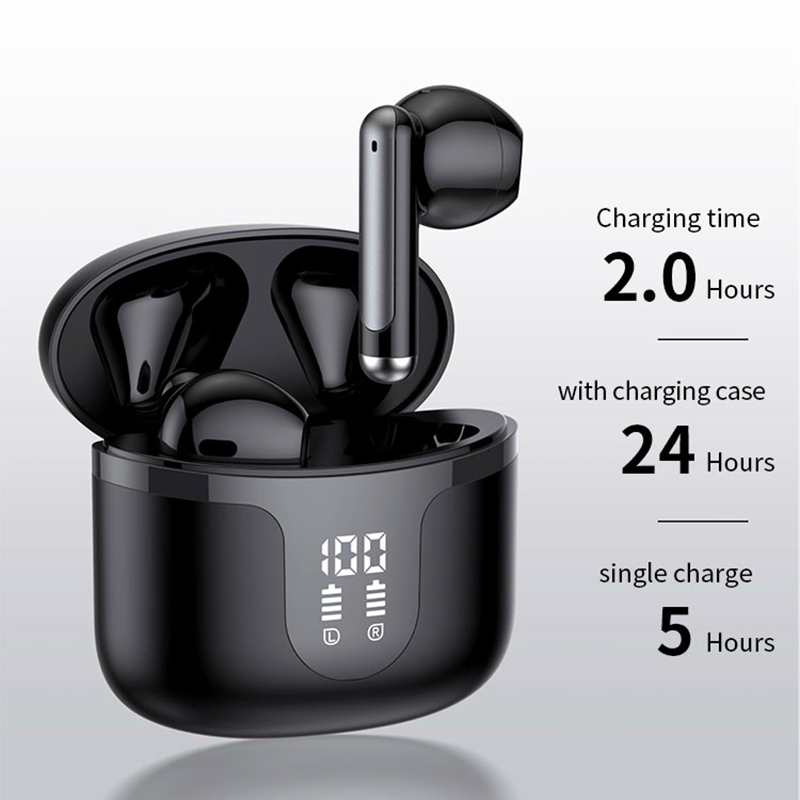 Наушники S47 TWS с дисплеем, Bluetooth 5.3, черные