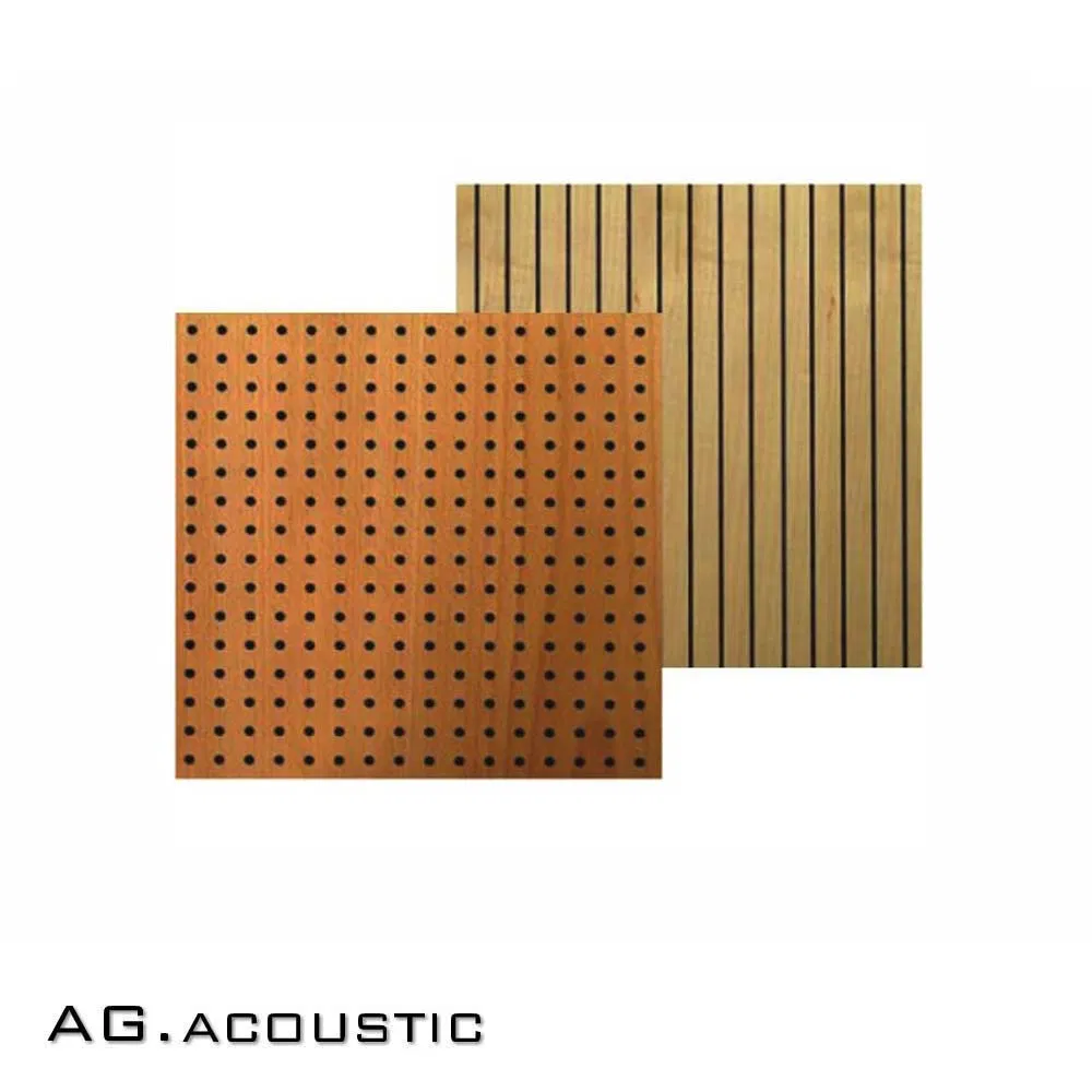 AG. Acoustic Eco Friendly Product Soundproofing Wood Veneer Perforated Ceiling Panel Price