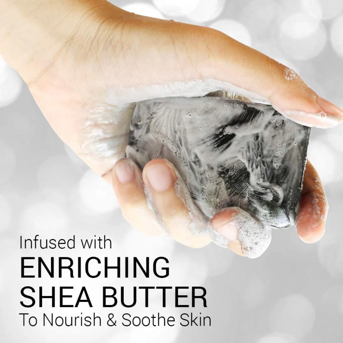 African Black Soap for Skin Whitneing Acne Treatment &amp; Dark Spot Remover Body&Face Bar
