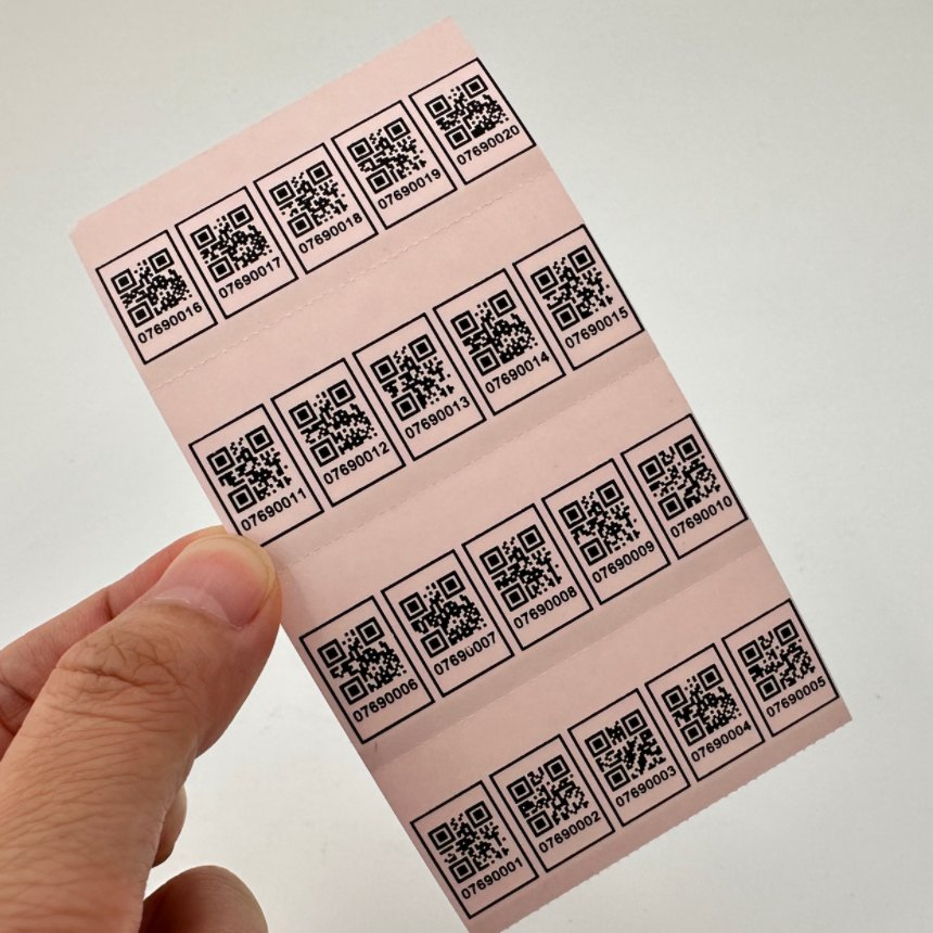 High Temperature Ceramic Label Sanitary Product Ceramic Barcode Label