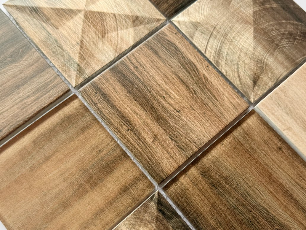 Металлическая мозаика Mix Glass 98x98 мм