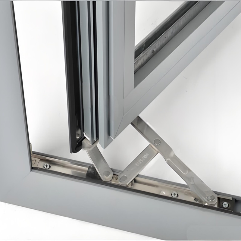 Hot Sales Double Glazed Frost Glass UPVC Casement Window for Building House