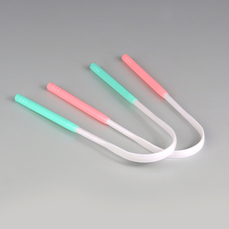 OEM Adult U-Shaped Tongue Cleaner Scraper with Comfortable Handle