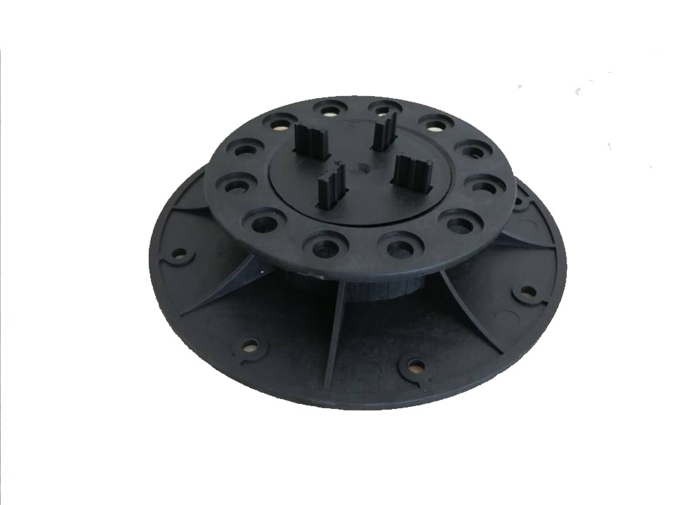 Eco Friendly WPC Decking Paver Support Plastic Adjustable Pedestal