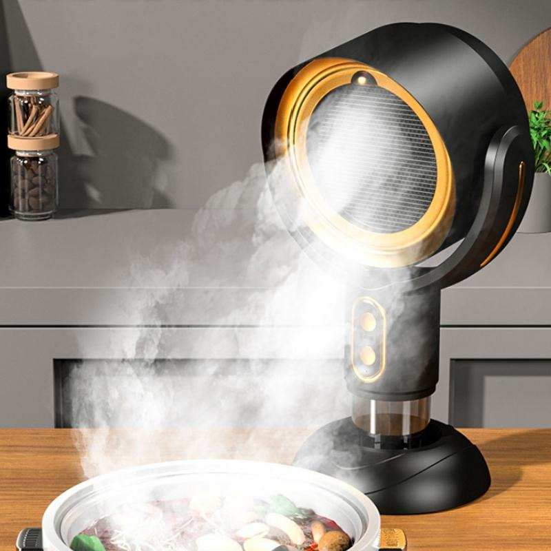 Indoor Kitchen Mini Fan Portable Range Hood with One-Button Start and Multi Filtration
