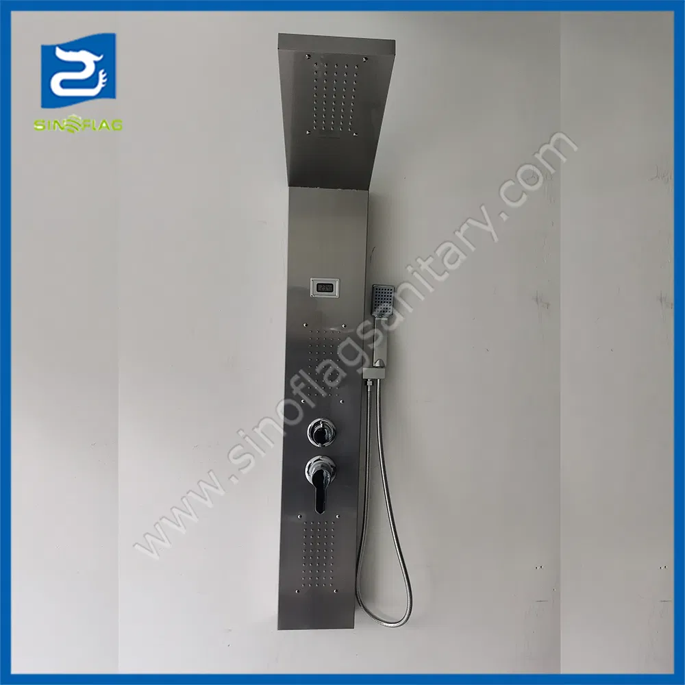 Ss Shower Panel 1300X200mm with 2PCS in Angle and Display