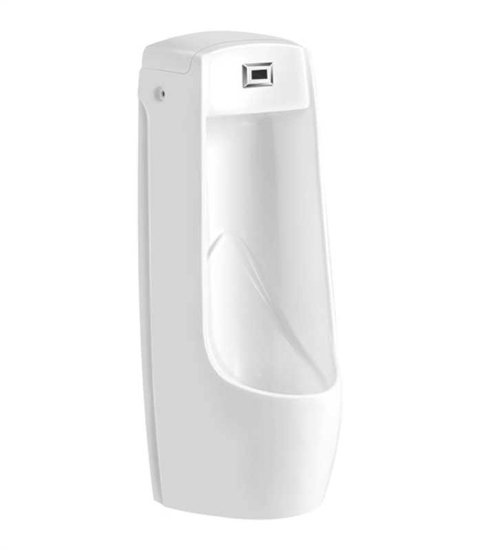 Chaozhou Manufacturer Floor Standing Urinal with Concealed Senor Flusher White Bathroom Urinal