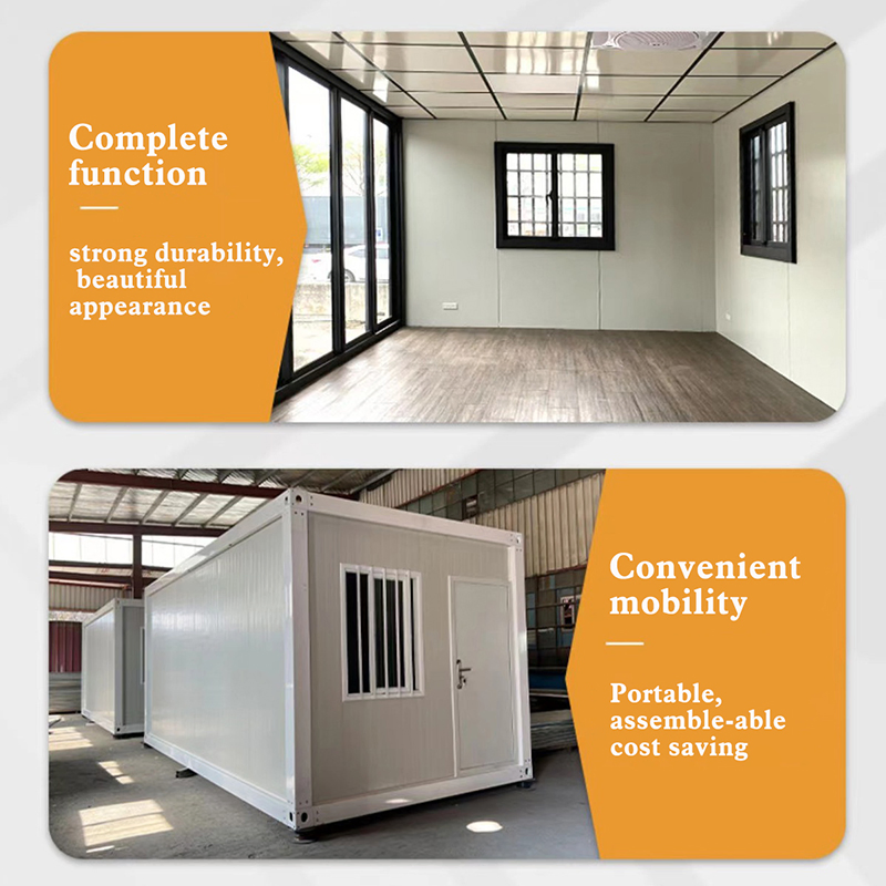 Modern Design Casa Prefabricada Ready to Ship 2 Bedroom Low Cost 20FT Prefab Tiny Homes Modular Portable Prefabricated Container House