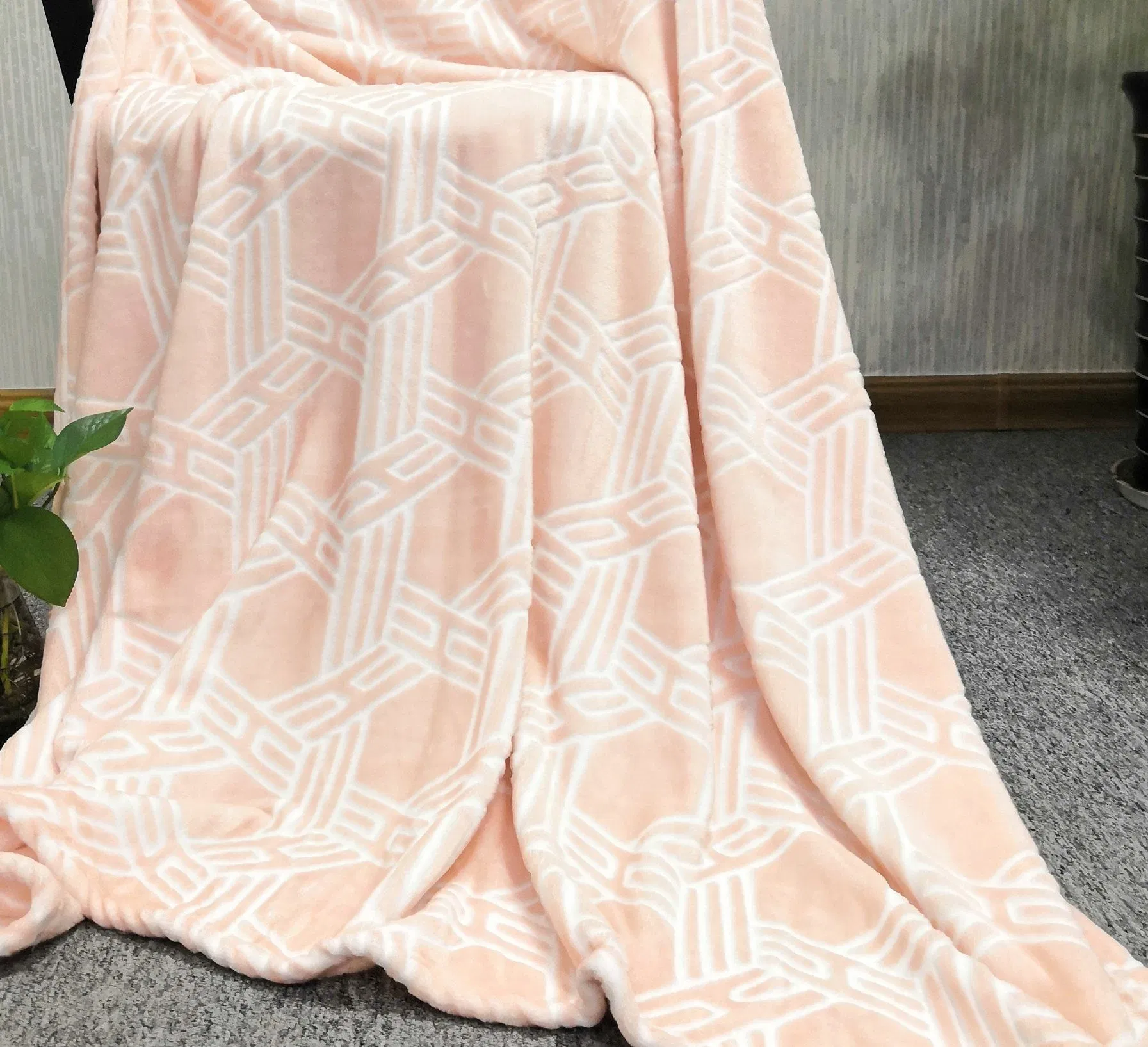 Fleece Throw Blanket for Couch Fluffy, Warm, Cozy Custom Back Print and Cut Flannel Fleece Bedding Blanket