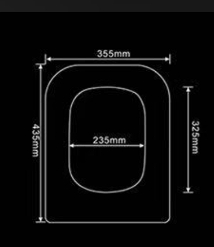 New European Standard High Quality UF Toilet Seat Lid Soft Slow Close Plastic Wc Toilet Seat Cover