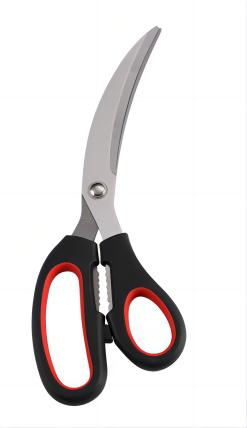 304 Stainless Steel Scissors Black&Red Korean Bulgogi Meat Sea Food Serving Large Scissors