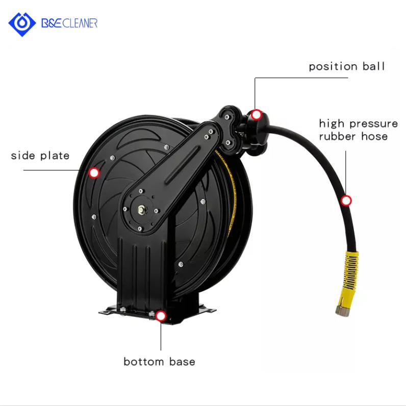 Automatic Watering Pipe and Washing Reels for Hose 3/8 Pressure Wash