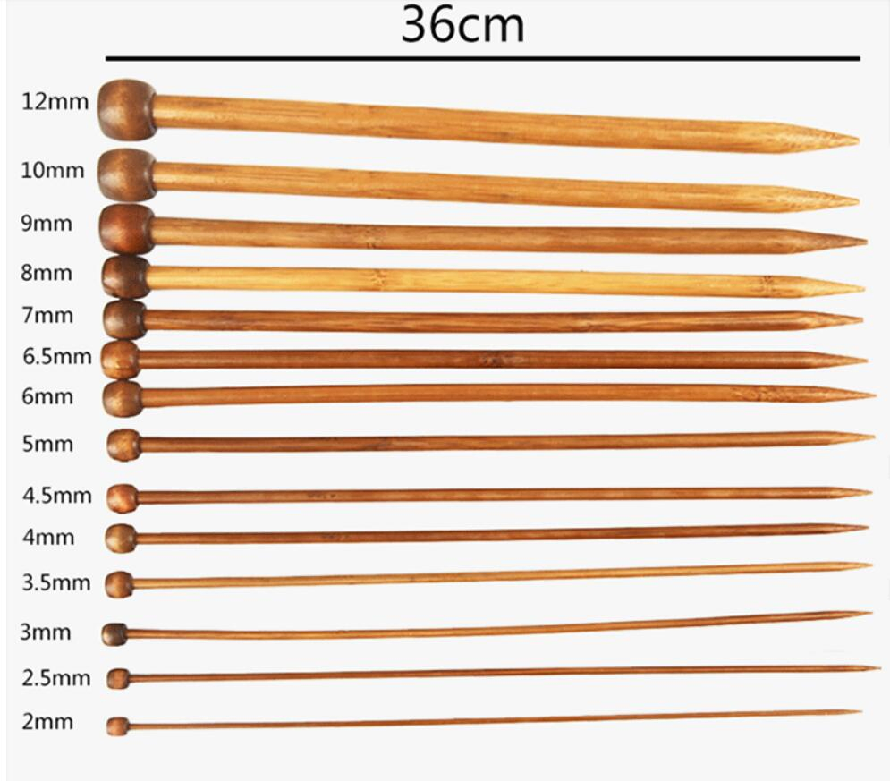 Good Quality Wholesale Burned Bamboo Knitting Needle with Wooden Cap 