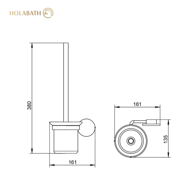 Держатель для туалетного ёршика из нержавеющей стали