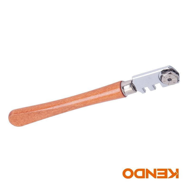 Kendo Wood Handle Pencil Style Feed Carbide Tip Glass Cutter Cutting Tools