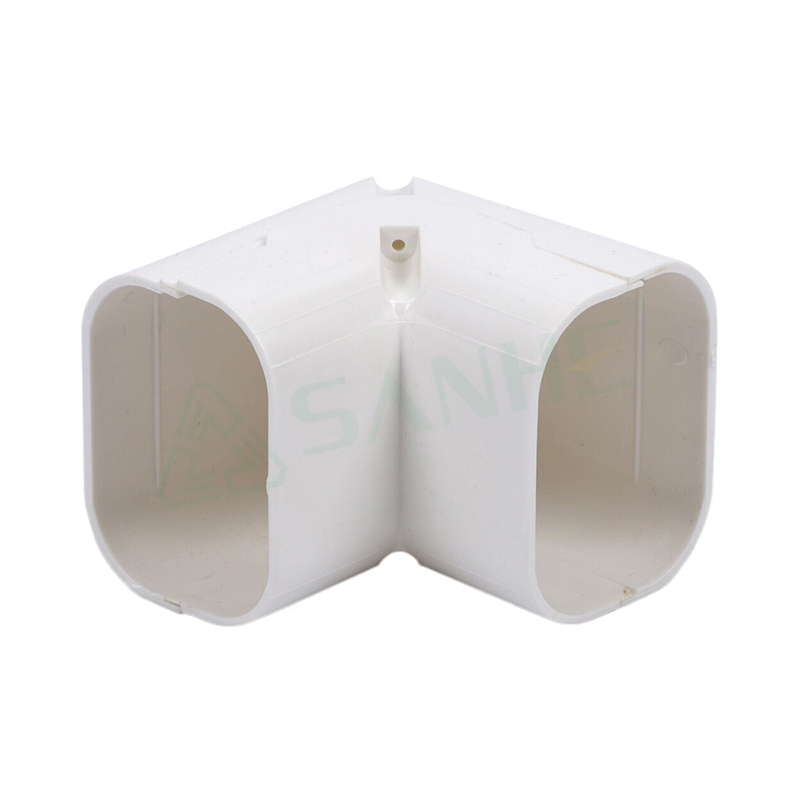 Outdoor Minisplit Air Conditioner PVC Straight Duct Connector Line Set Cover Kit