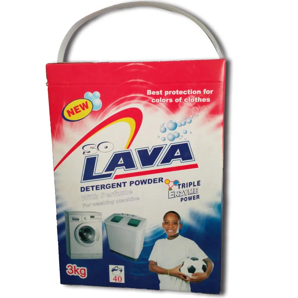 3kg Box Package Good Quality Machine Washing Detergent Washing Powder