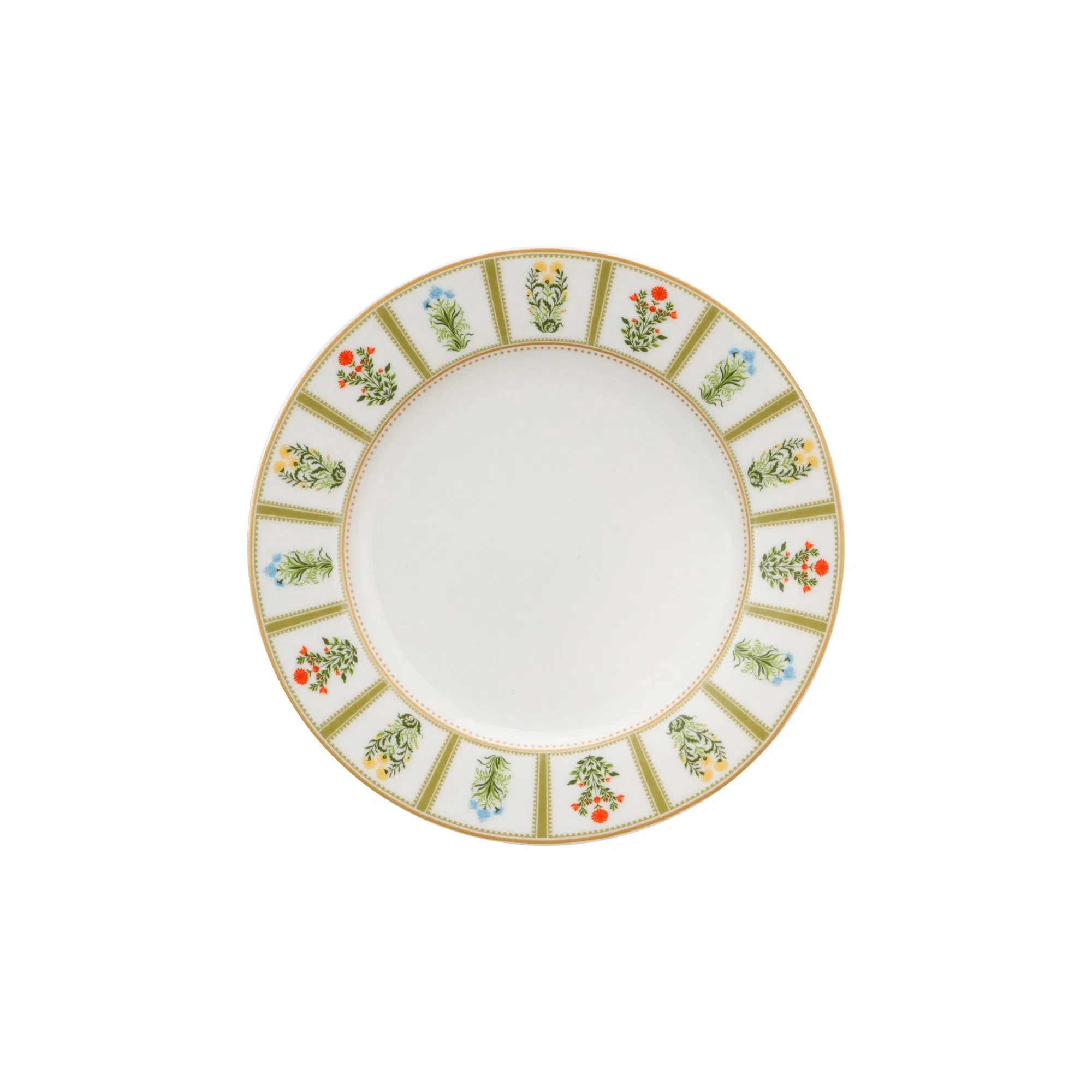 Unique Green Floral Ceramic Plates Perfect for Elegant Table Settings