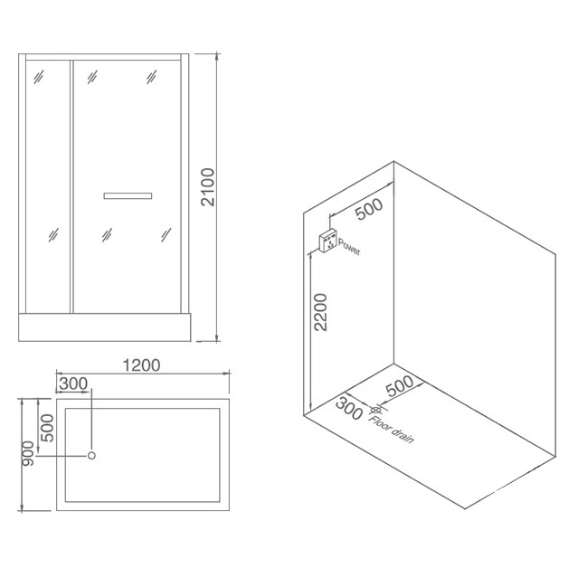 Одноместная деревянная сауна для дома