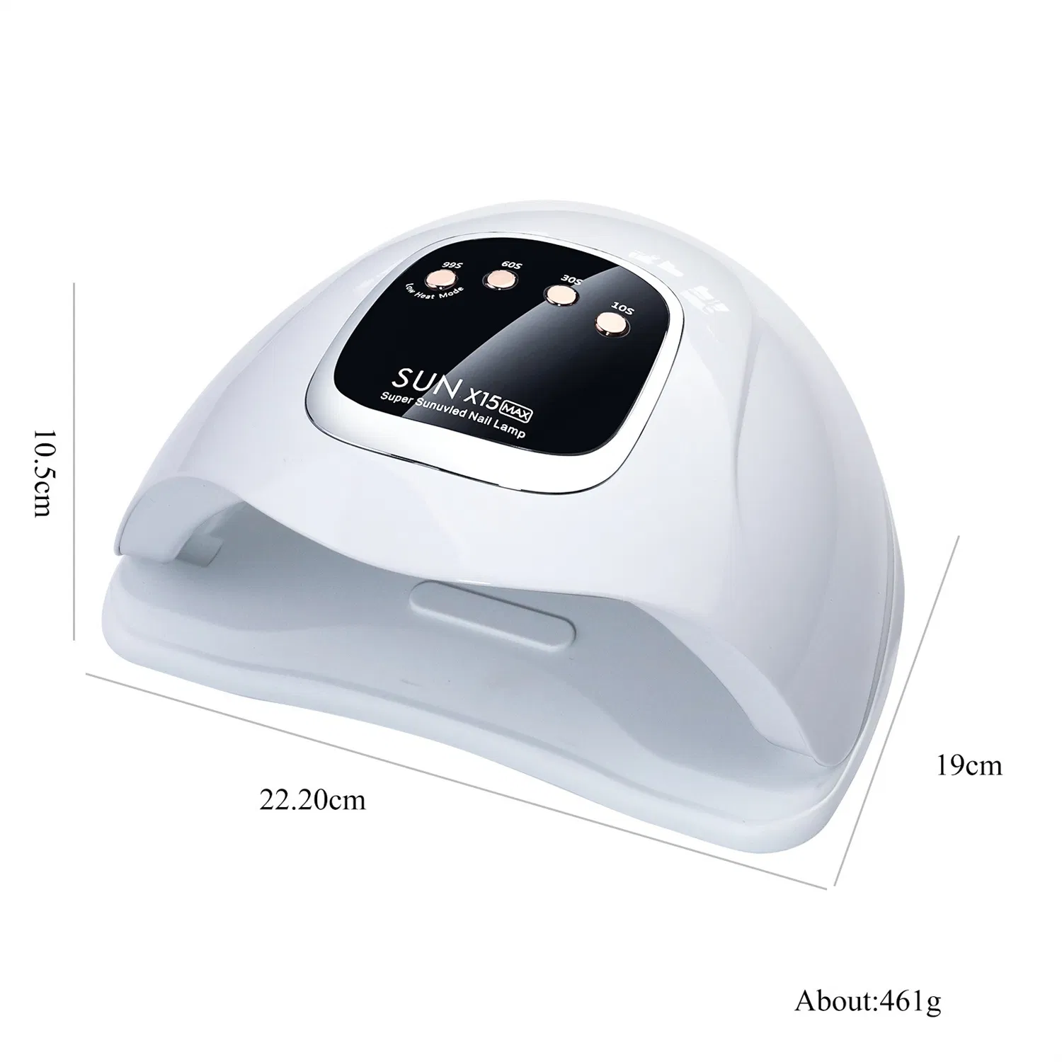 Nail Dryer Machine New Sunx15 Max Nail Lamp 66 UV/LED Red Light Source Nail Phototherapy Lamp