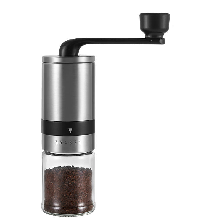 High Quality Ceramic Burr Coffee Bean Grinder Mill Adjustable Grind Size Setting Coffee Stainless Steel for Kitchen