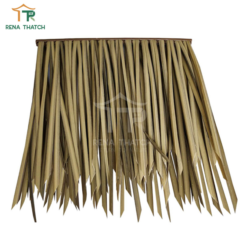 New Design Plastic Artificial Thatch Roof Beach Umbrella Synthetic Tiki Thatch Roll