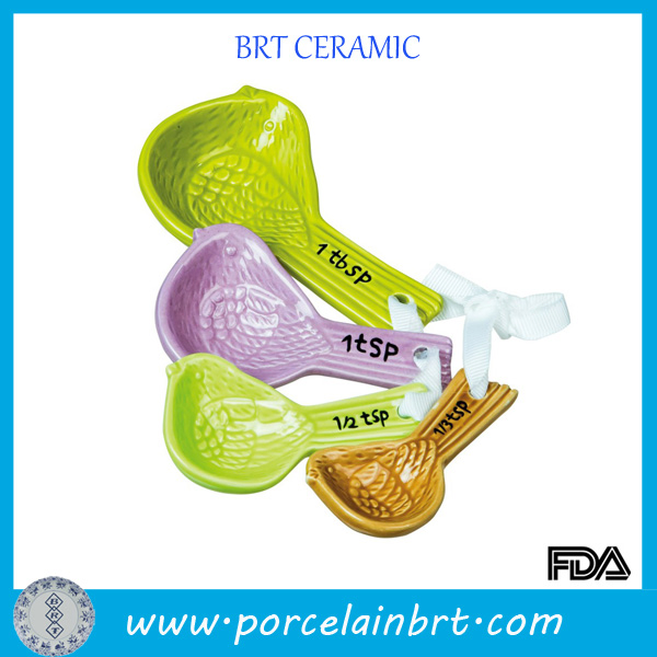 Creative Bird Shape Ceramic Measuring Spoon