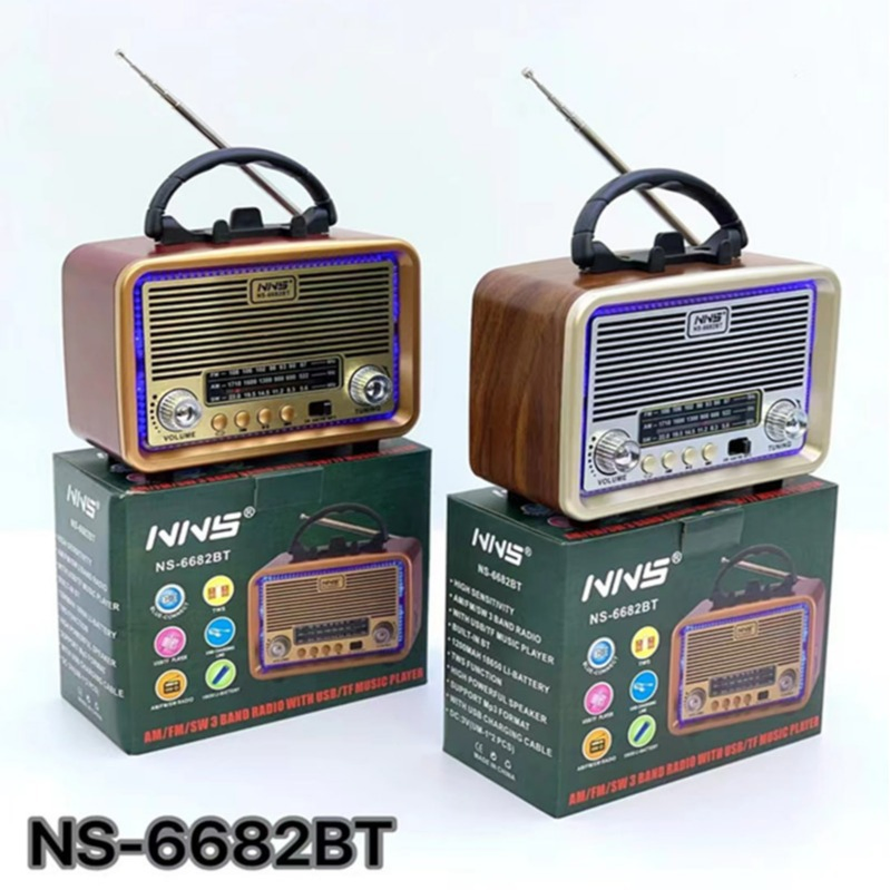 Ретро радио NS6682BT с Bluetooth, FM/SW