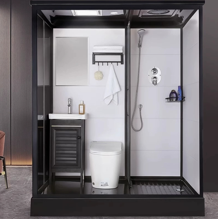 Luxury Multi-Function Ready Made Toilet Shower Cubicle Set Prefab Bathroom Unit