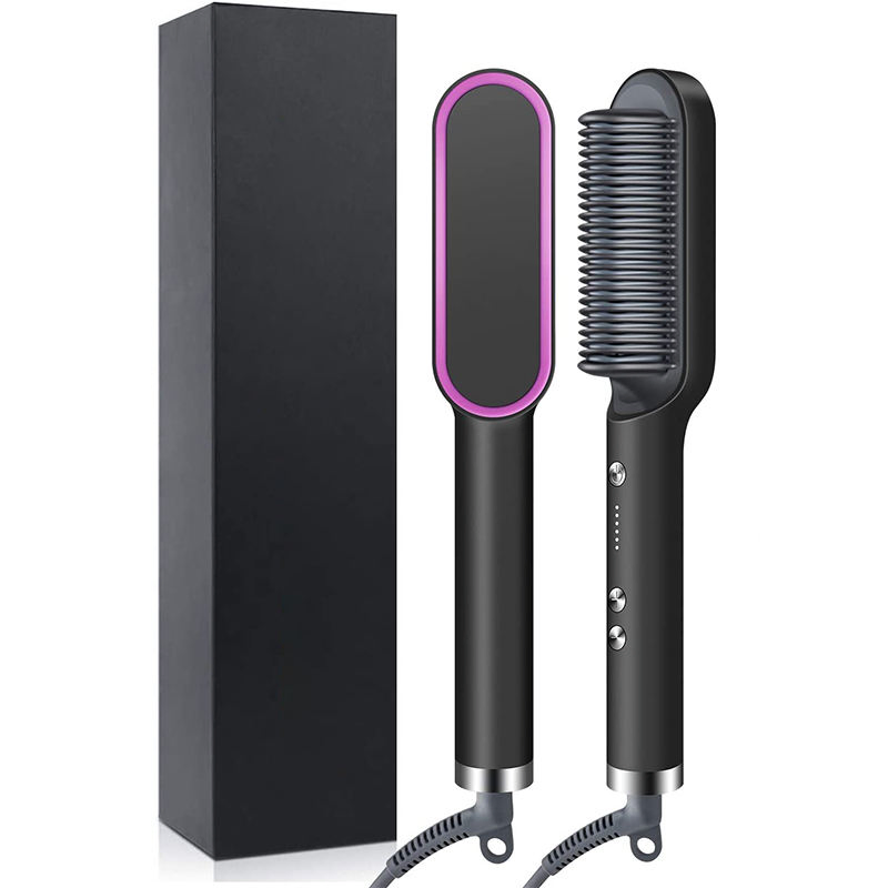 Multifunctional Hair Brush Curling Iron
